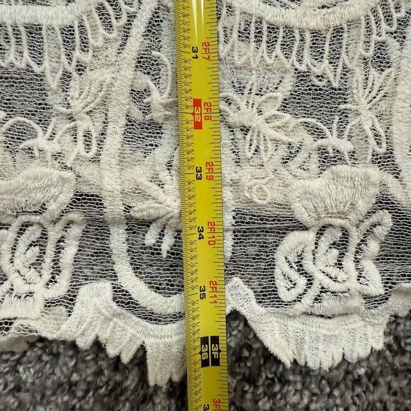 Jen’s Pirate Booty Free People Lace Cream Off White Mini Dress Small - Picture 7 of 7